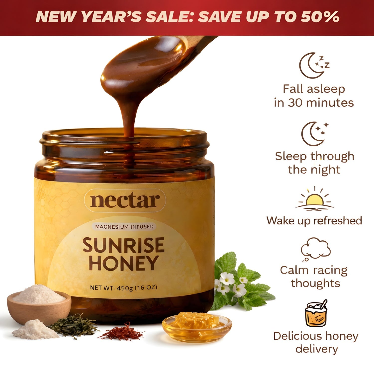 Sunrise Honey | 6-in-1 Formula